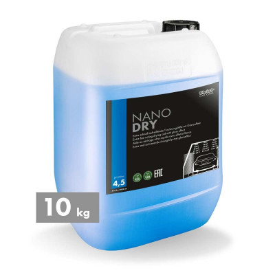 nano dry drying aid with gloss effect for car wash tunnels